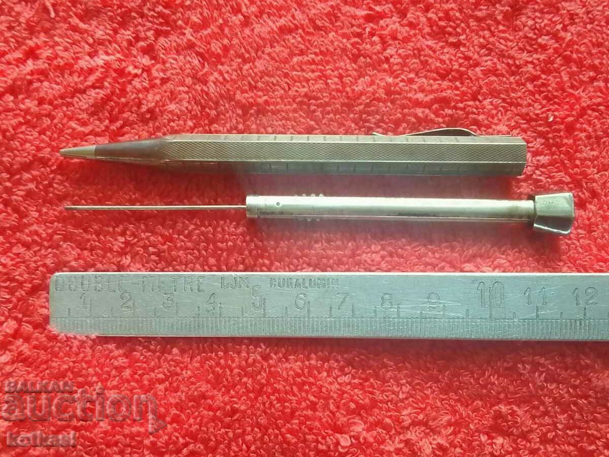 Old silver 900 ballpoint pen pencil with price 125.50 BGN | € 64.17 Old silver 900 ballpoint pen pencil with price 125.50 BGN | € 64.17