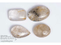 4 rutile quartz 51.5ct cabochons #26