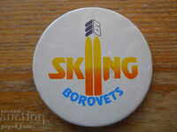 large sports badge "Ski piste Borovets"
