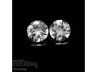 BZC! 1.10 carat natural sapphire round pair of 1st!