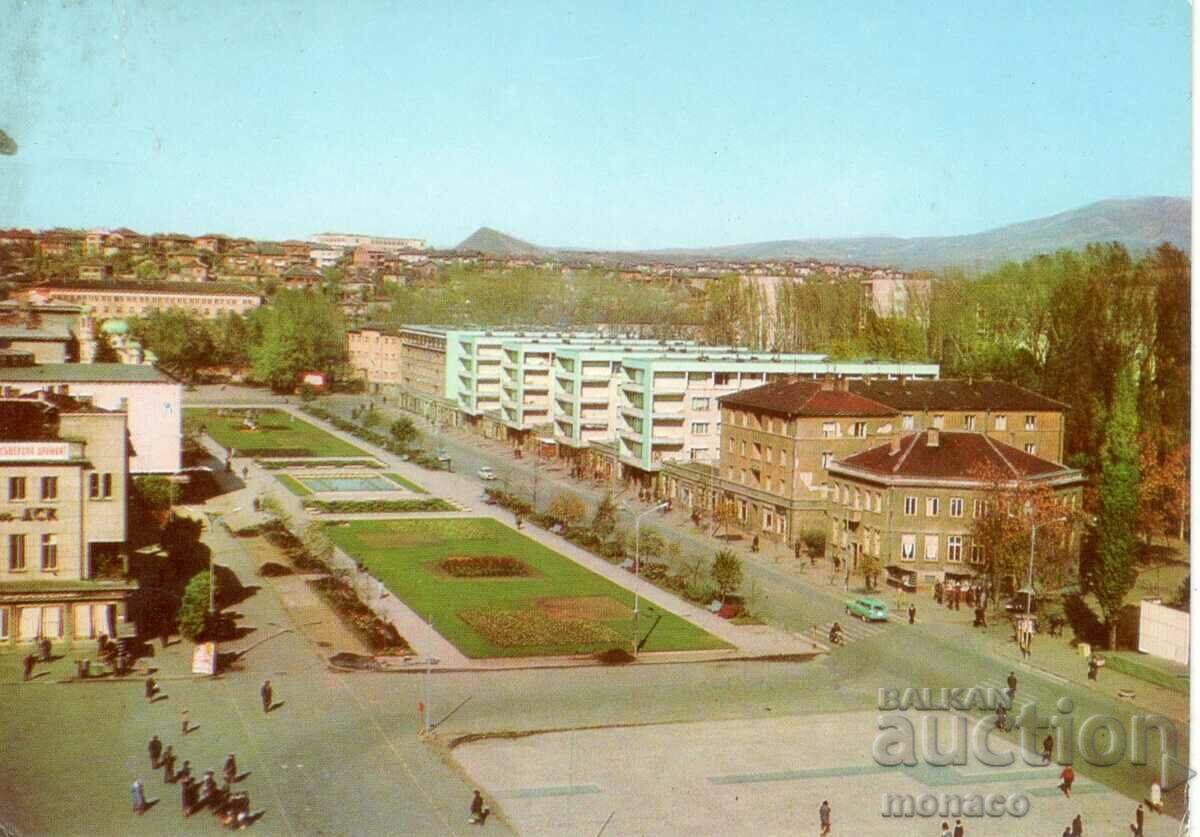 Παλιά κάρτα - Pernik, το κέντρο