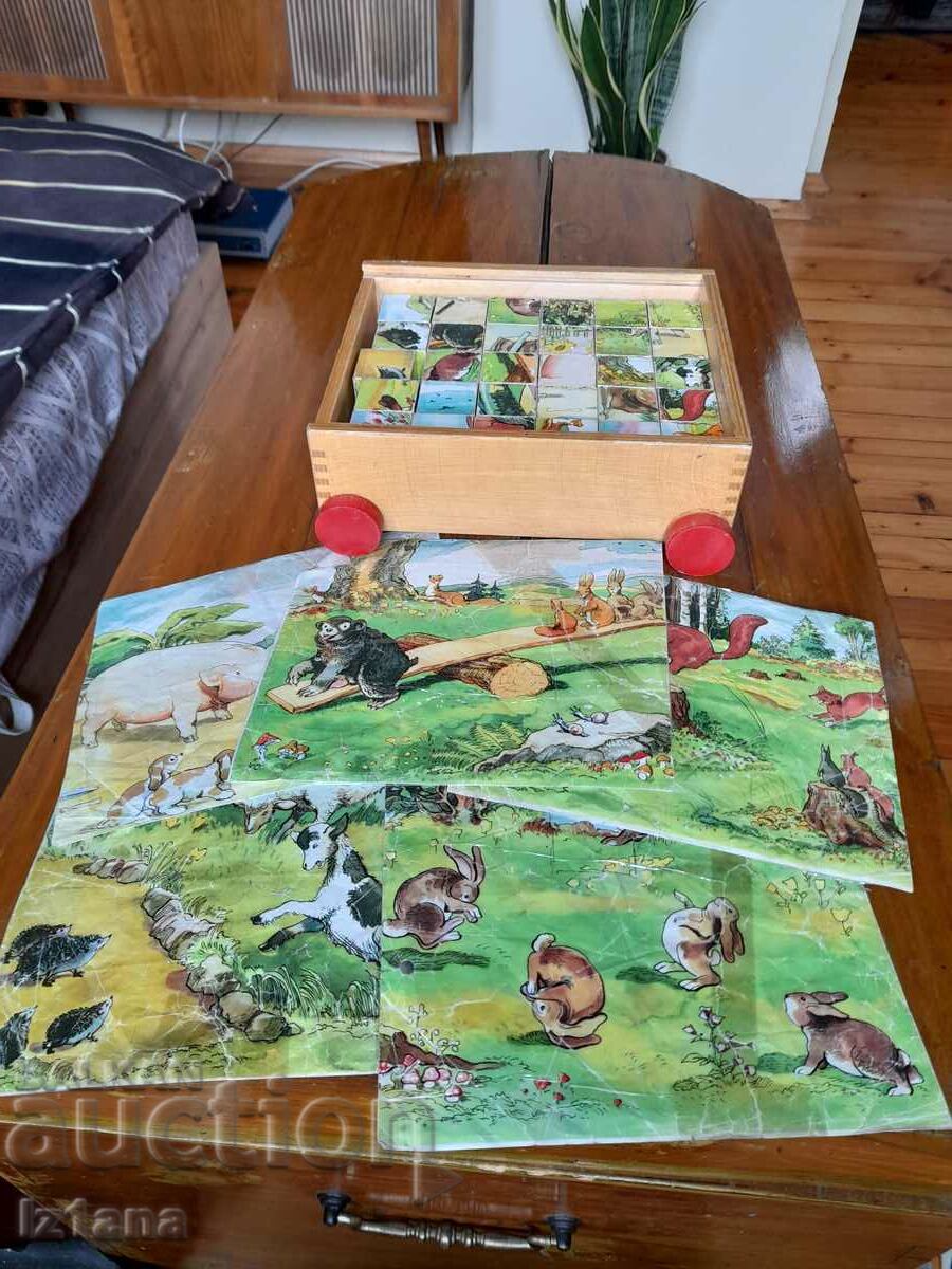 Auction An old children's game with cubes Auction An old children's game with cubes