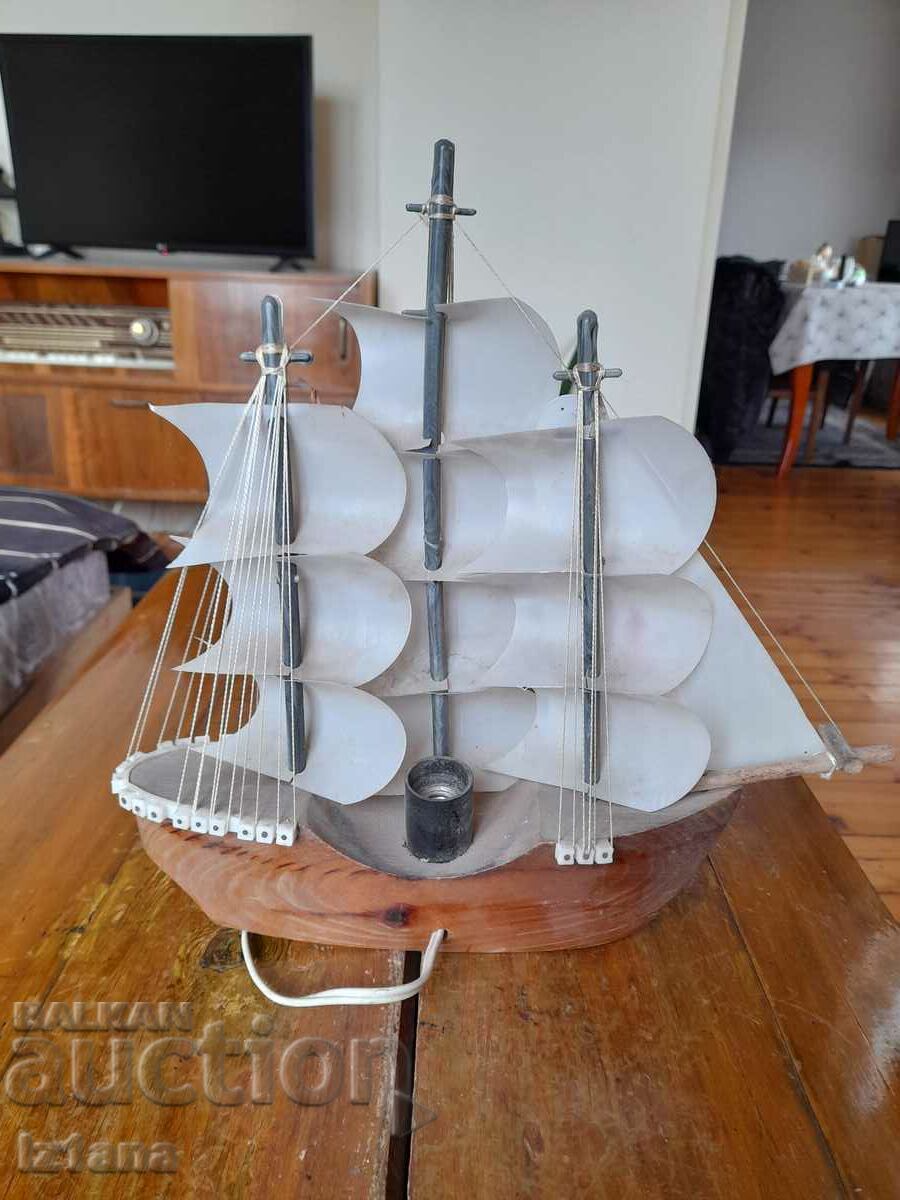 Παλιό αναμνηστικό φωτιστικό πλοίου - 6 Παλιό αναμνηστικό φωτιστικό πλοίου - 6