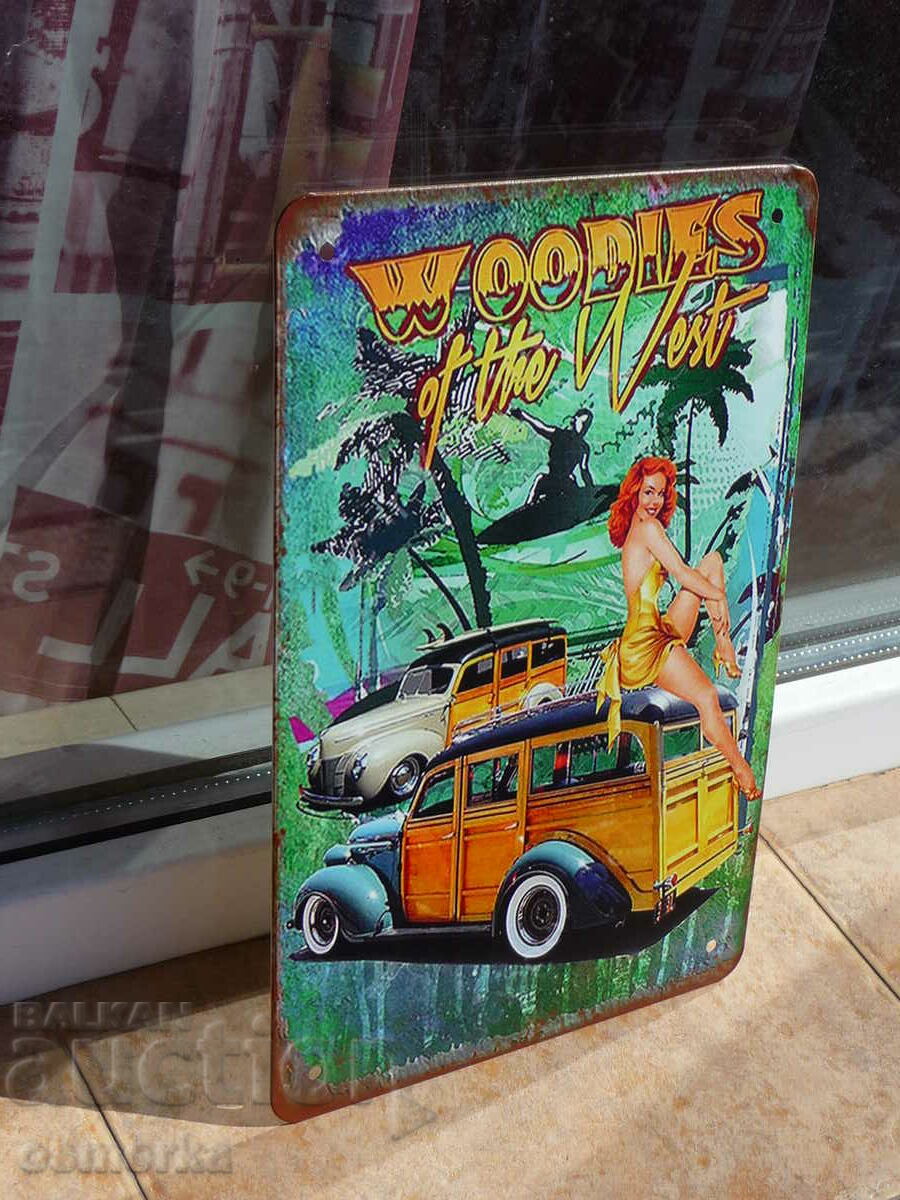 Metal plate car pickup retro van erotica trees with price 18.00 BGN | € 9.20 Metal plate car pickup retro van erotica trees with price 18.00 BGN | € 9.20