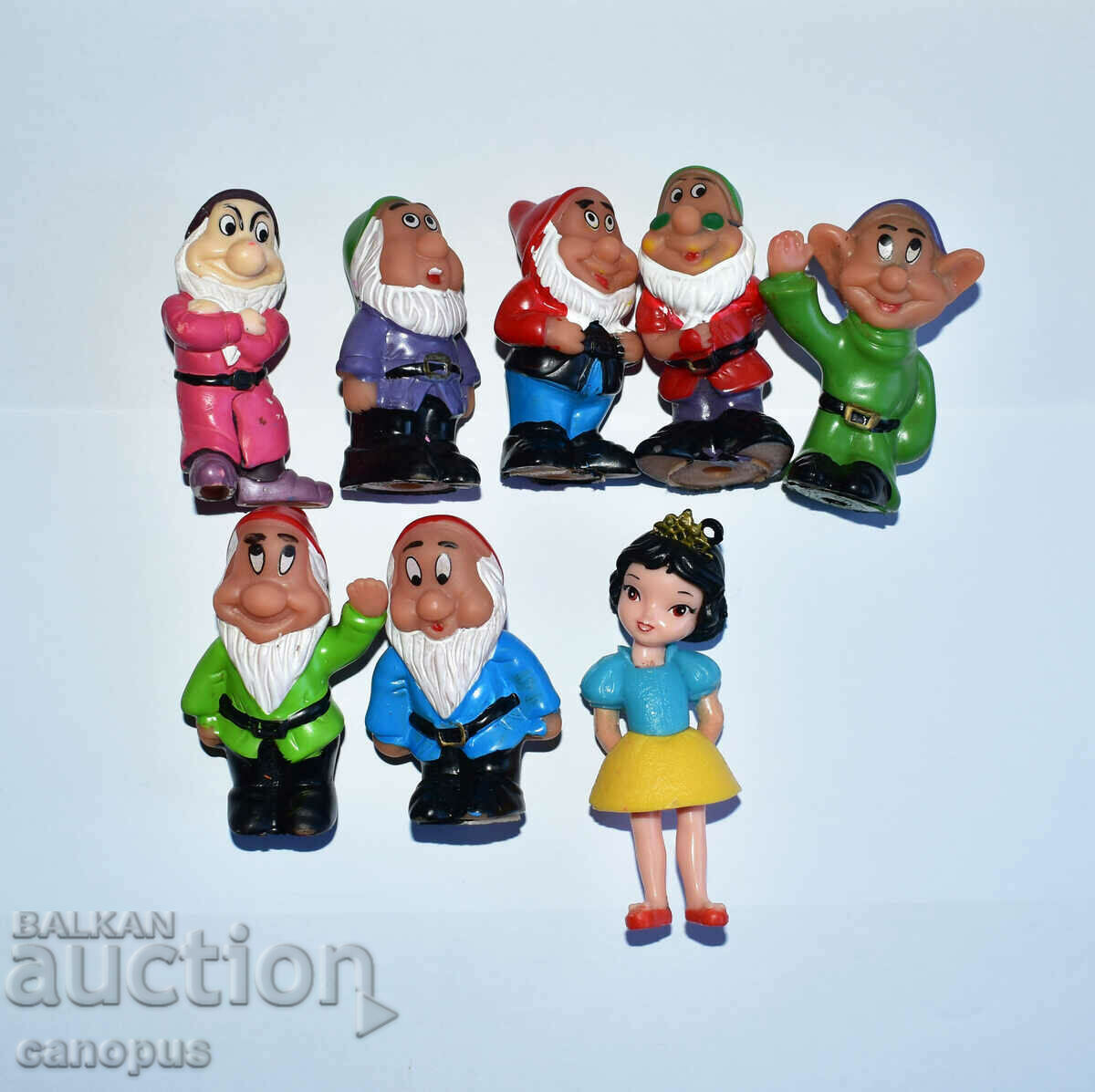 Παλιό συλλεκτικό παιχνίδι Toys Snow White and the Seven Dwarfs