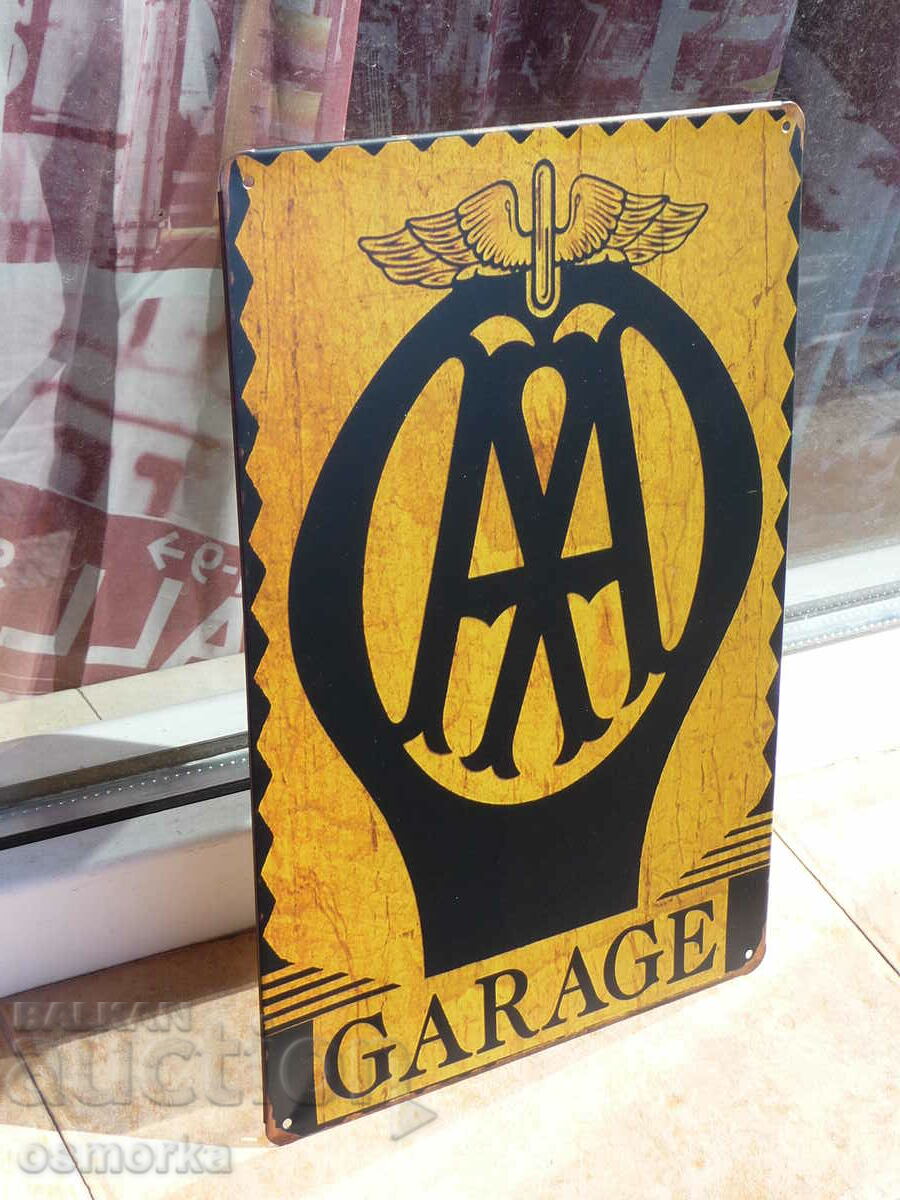 Metal plate car A M AA garage service repairs emblem logo with price 18.00 BGN | € 9.20 Metal plate car A M AA garage service repairs emblem logo with price 18.00 BGN | € 9.20