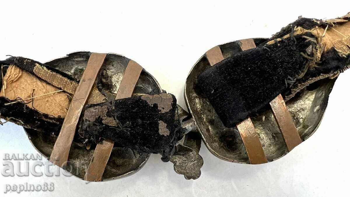 Възрожденски сребърни пафти със сърмен колан 1850-1900 - 6 Възрожденски сребърни пафти със сърмен колан 1850-1900 - 6