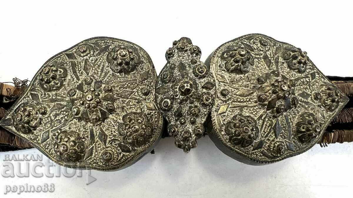Възрожденски сребърни пафти със сърмен колан 1850-1900 - 7 Възрожденски сребърни пафти със сърмен колан 1850-1900 - 7