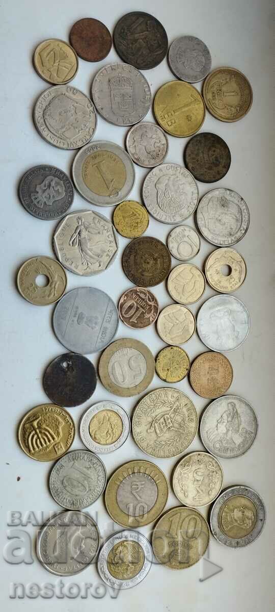 LOT OF 40 COINS FROM AROUND THE WORLD