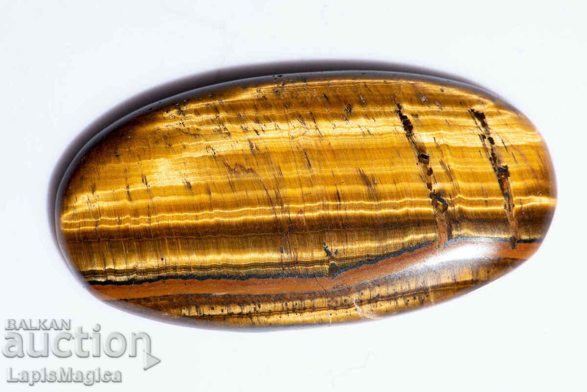 Large Tiger Eye Cabochon 91.2ct Oval #5