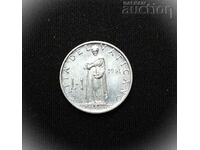 Moneda romană Vatican 1 liră 1951, Pius XII, Roma, STGL,