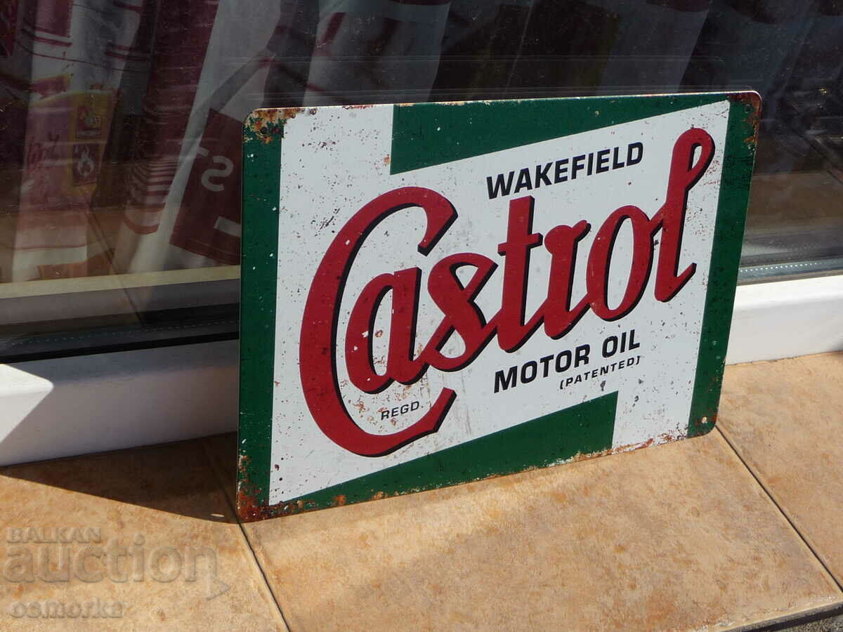 Auction Metal car plate Castrol motor oil Castrol motor oil Auction Metal car plate Castrol motor oil Castrol motor oil