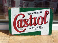 Метална табела кола Castrol motor oil Кастрол моторно масло