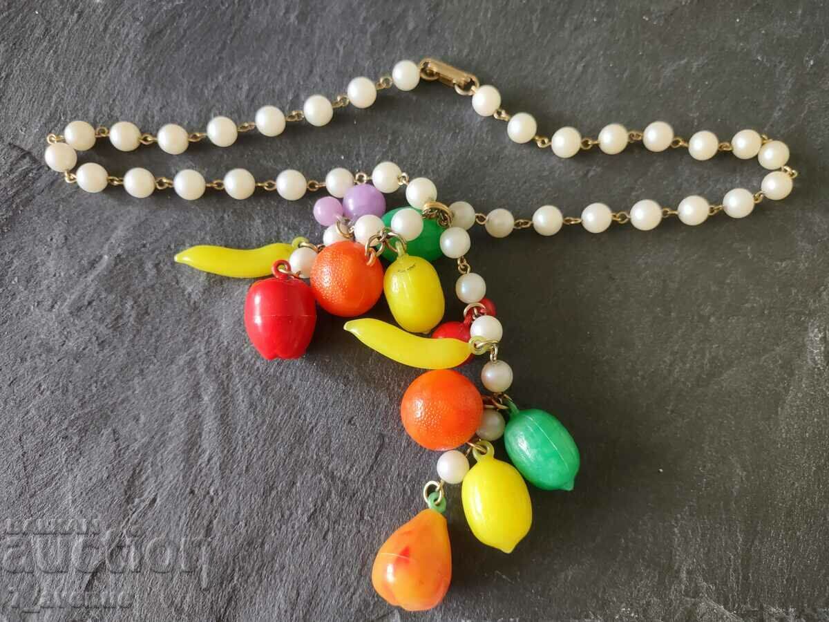 NECKLACE necklace jewelry, fruits, abundance, 70s, 21.03.2024 with price 59.00 BGN | € 30.17