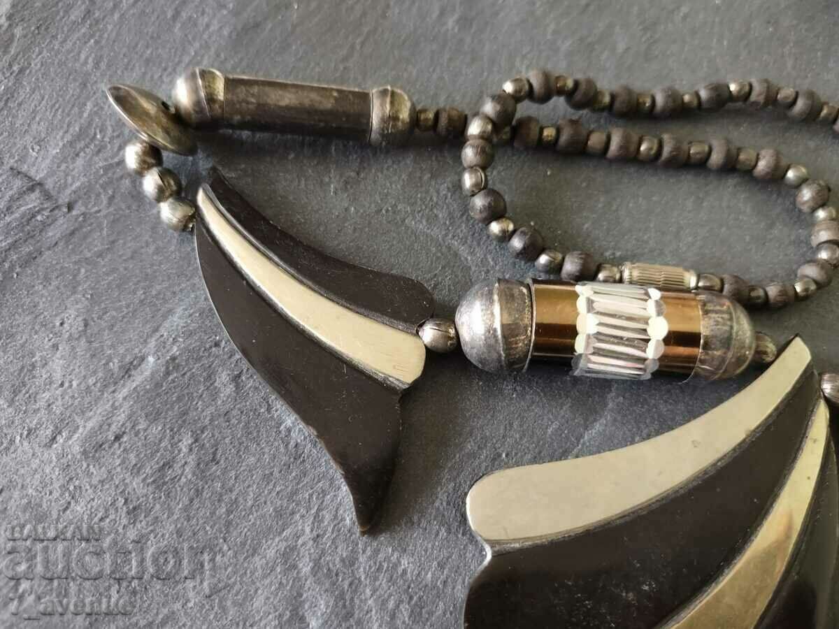 NECKLACE necklace jewelry, horn and metal, 21.03.2024 - 5