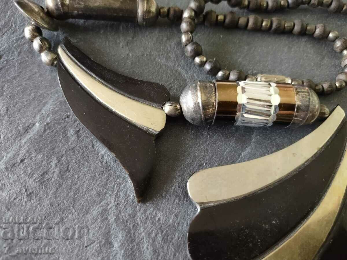 NECKLACE necklace jewelry, horn and metal, 21.03.2024 - 6