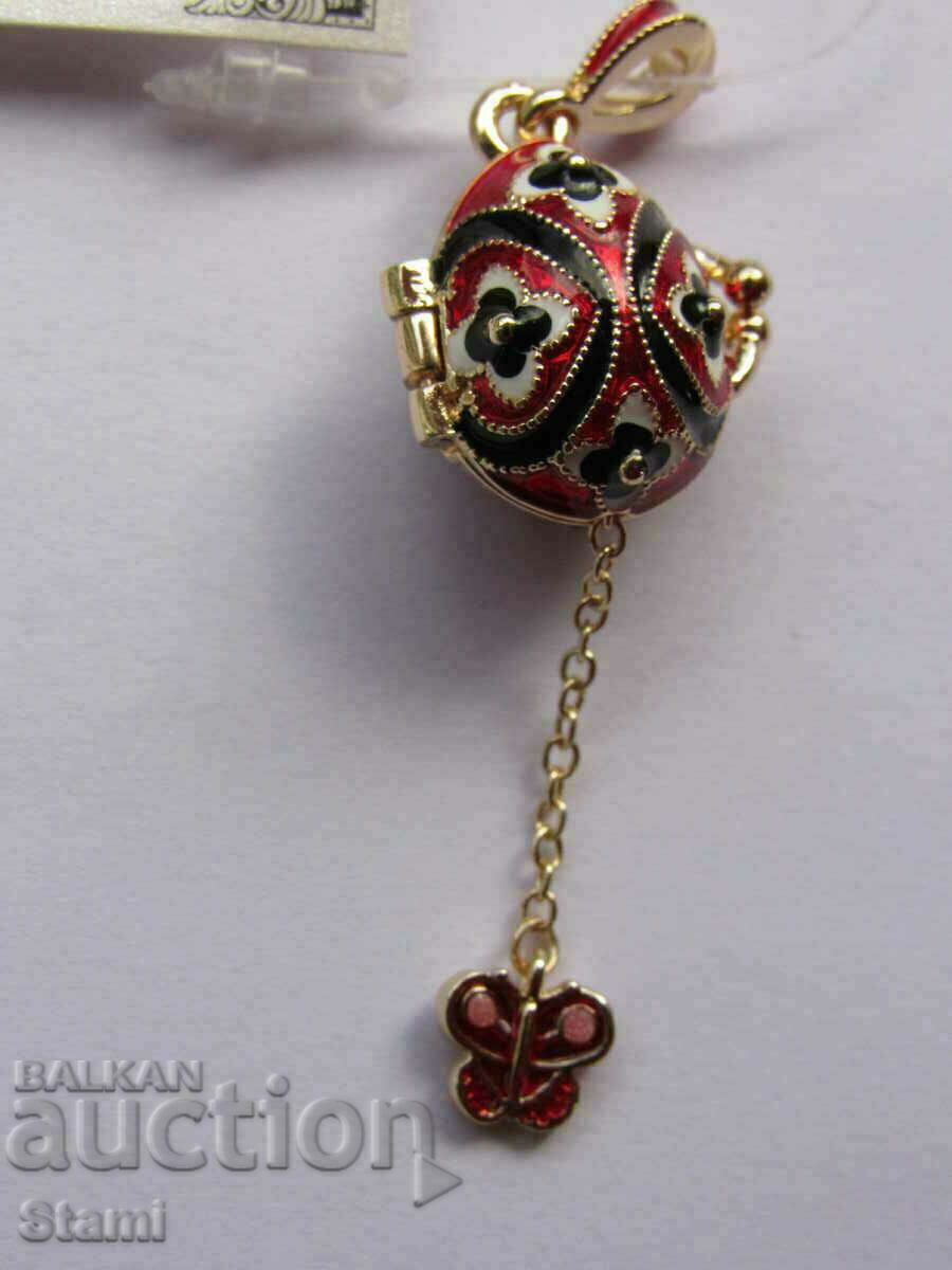 Fine women's pendant necklace - Faberge egg, new - 6 Fine women's pendant necklace - Faberge egg, new - 6