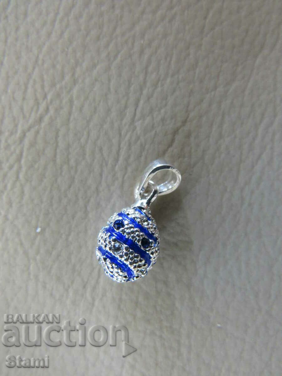 Fine women's Fabergé Egg pendant necklace, new