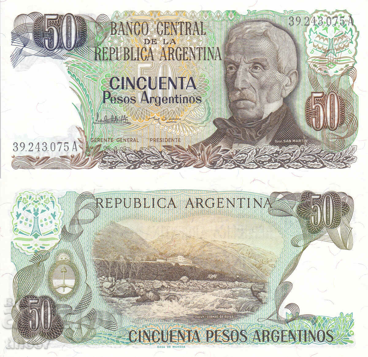 tino37- ARGENTINA - 50 PESOS - 1983/85 - UNC