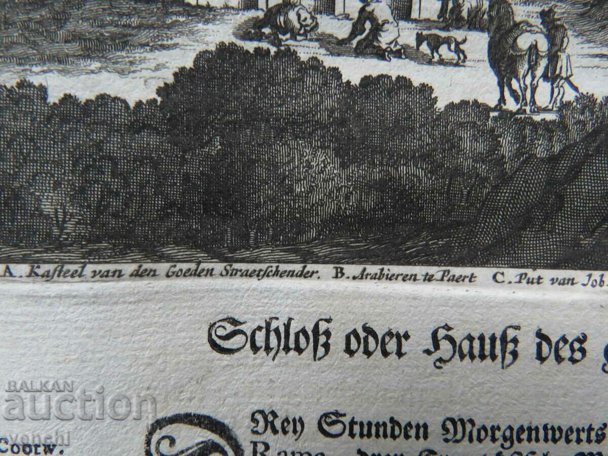 Delivery of 1677 - ENGRAVING - JERUSALEM - THE CASTLE OF THE GOOD ROBBER Delivery of 1677 - ENGRAVING - JERUSALEM - THE CASTLE OF THE GOOD ROBBER