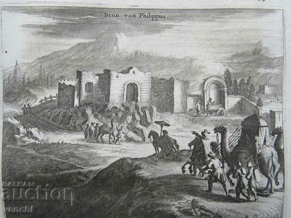 Auction 1677 - ENGRAVING - PALESTINE - MASADA FORTRESS Auction 1677 - ENGRAVING - PALESTINE - MASADA FORTRESS