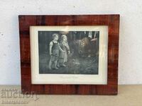 Old picture print ART - Hansel and Gretel