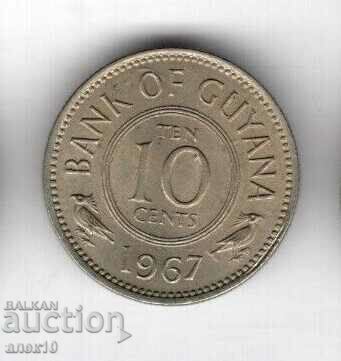 Гаяна  10  цент  1967
