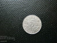 Канада  5  цент   1929