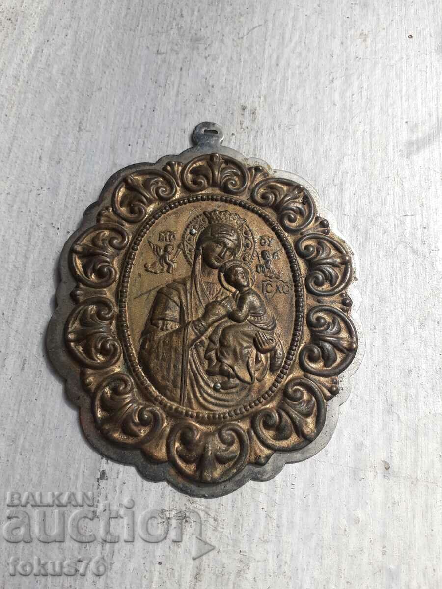 Great pectoral icon - panagia brass with price 79.00 BGN | € 40.39 Great pectoral icon - panagia brass with price 79.00 BGN | € 40.39