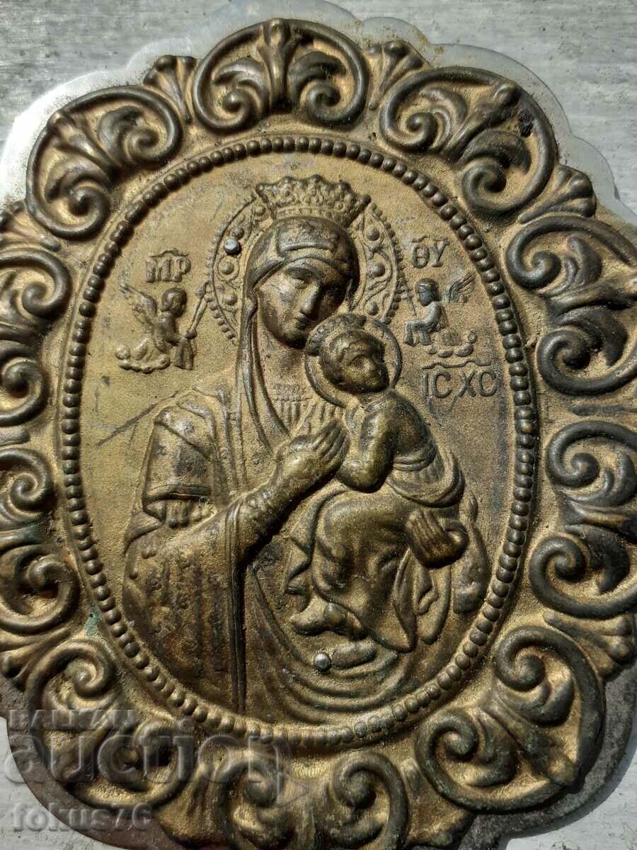 Delivery of Great pectoral icon - panagia brass Delivery of Great pectoral icon - panagia brass