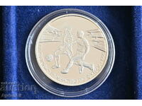 Moneda jubiliară bulgară 500 BGN 1996 Fotbal