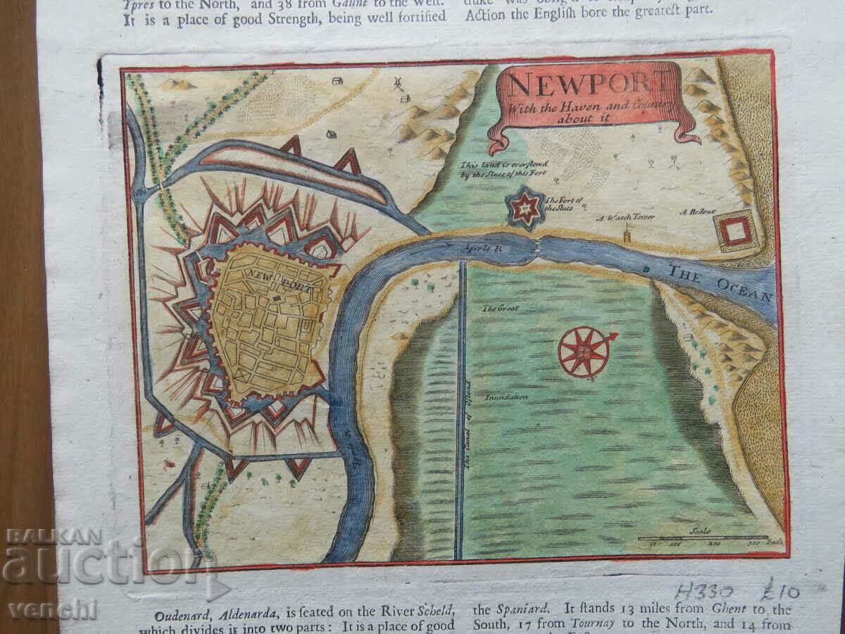 1695 - ΧΑΡΑΚΤΙΚΗ - ΧΑΡΤΗΣ ΤΗΣ ΝΙΟΥΠΟΡΤ ΚΑΙ ΤΗΣ ΟΣΤΕΝΤΗΣ, ΒΕΛΓΙΟ με τιμή 99.99 BGN | € 51.12