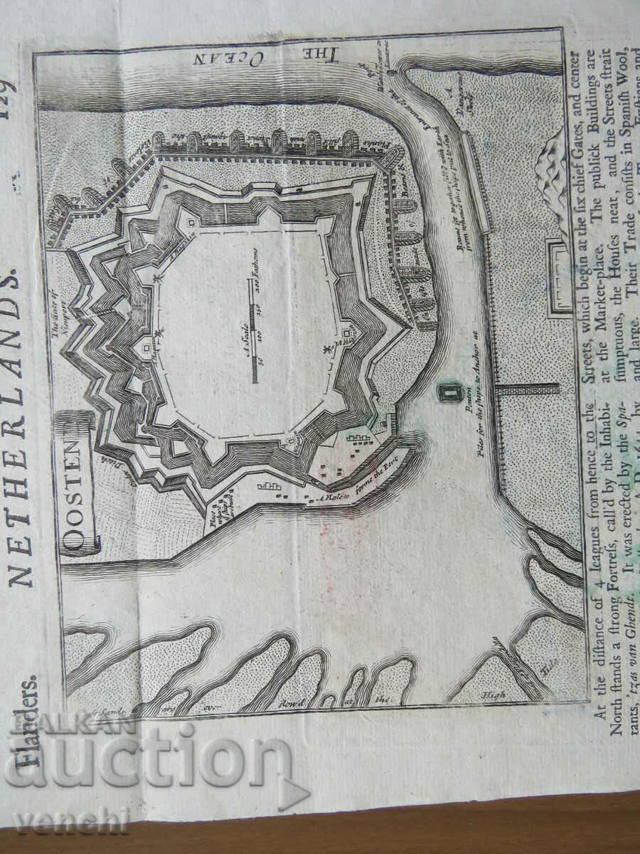 1695 - ΧΑΡΑΚΤΙΚΗ - ΧΑΡΤΗΣ ΤΗΣ ΝΙΟΥΠΟΡΤ ΚΑΙ ΤΗΣ ΟΣΤΕΝΤΗΣ, ΒΕΛΓΙΟ - 5