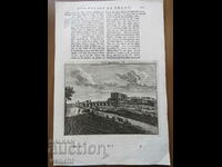 1718 - GRAVURA - Podul Shiraz Iran Fars, Persia