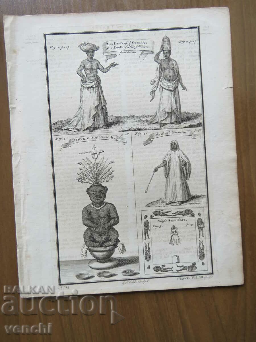 1746 - GRAVURĂ - Mormântul preferat al soțiilor regelui + 1746 - GRAVURĂ - Mormântul preferat al soțiilor regelui +
