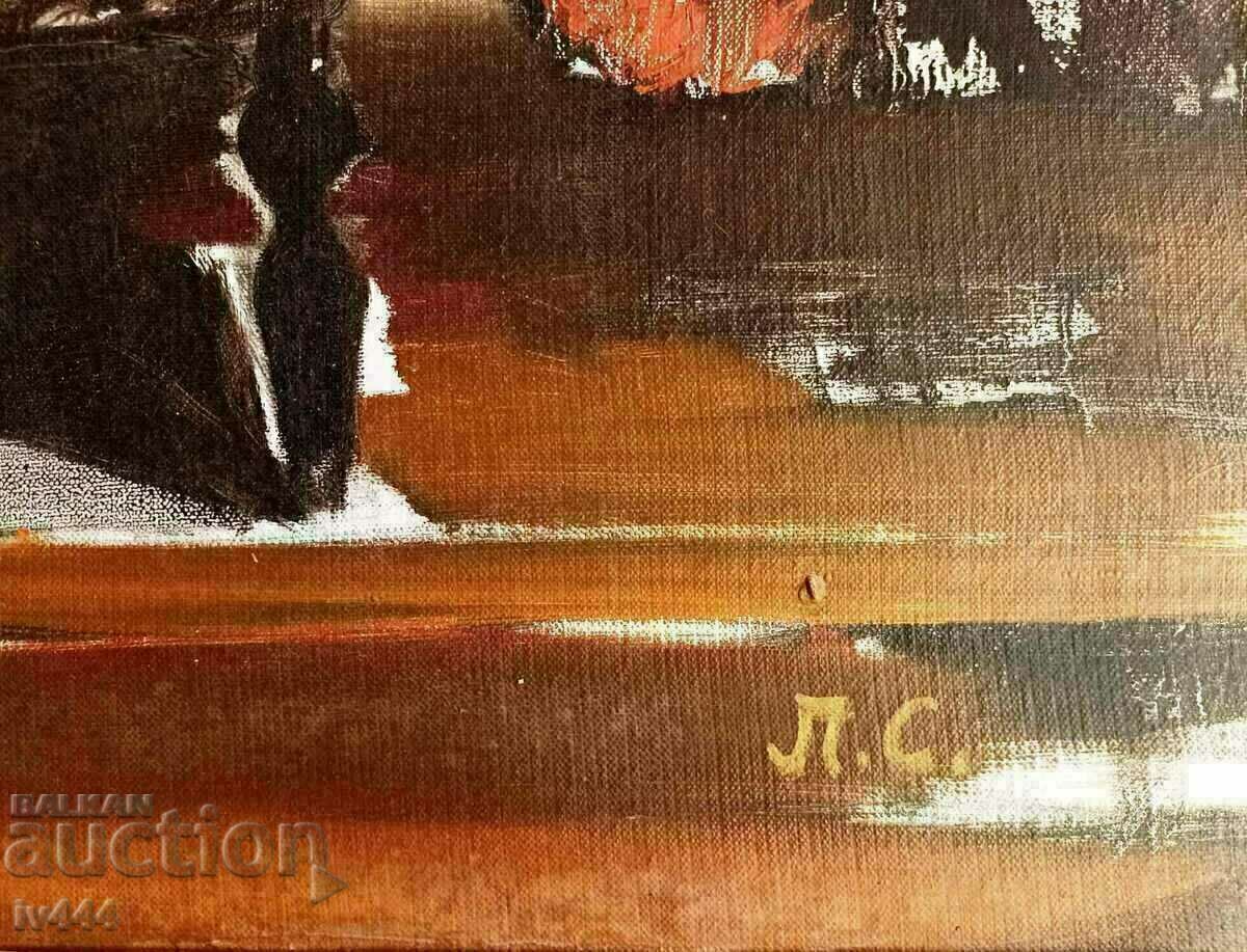 Auction LUBEN SEMERDJIEV OLD BULGARIAN OIL PAINTING - CHAIR Auction LUBEN SEMERDJIEV OLD BULGARIAN OIL PAINTING - CHAIR