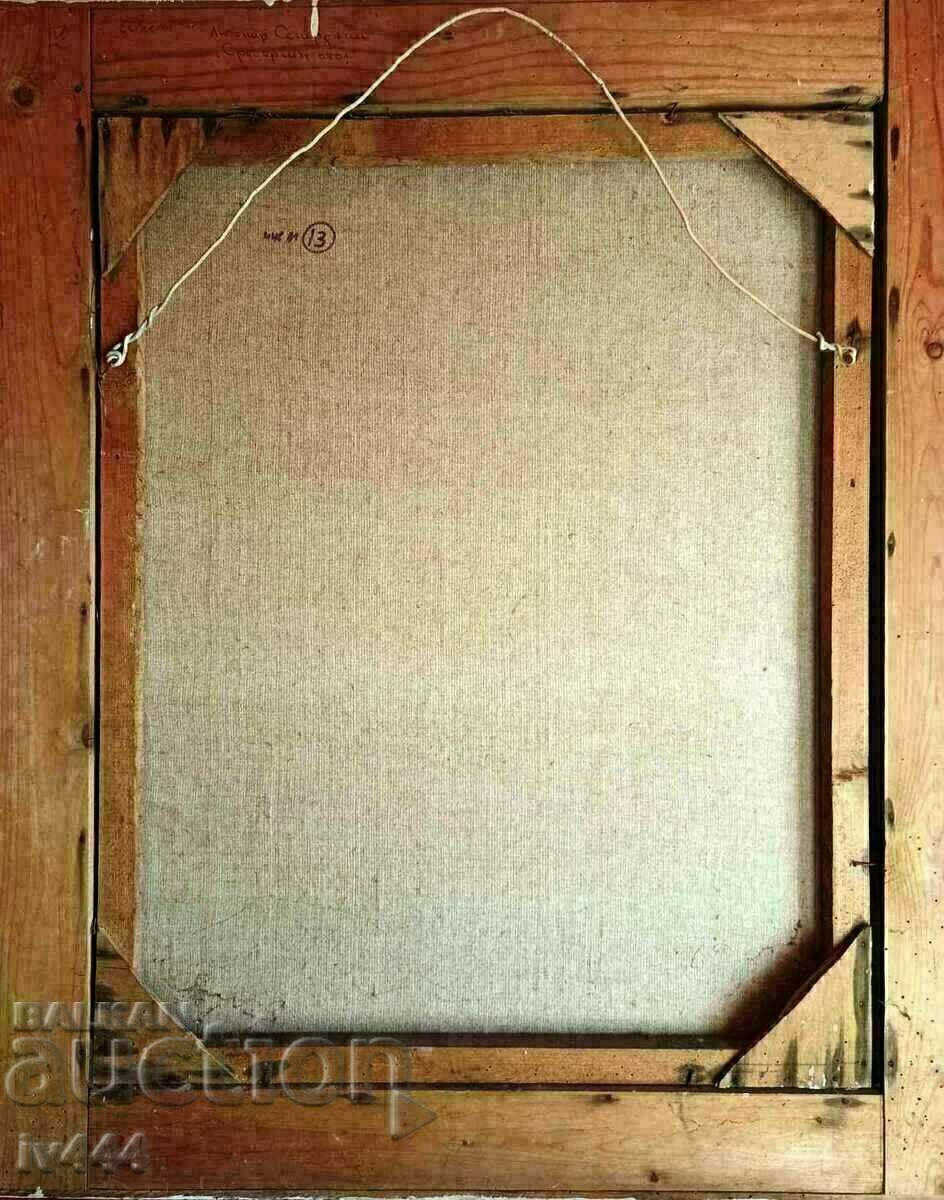 Delivery of LUBEN SEMERDJIEV OLD BULGARIAN OIL PAINTING - CHAIR Delivery of LUBEN SEMERDJIEV OLD BULGARIAN OIL PAINTING - CHAIR