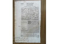 1588 - ΦΥΛΛΟ ΑΝΤΙΚΕ - ΧΑΡΤΗΣ ΤΗΣ ΒΟΥΛΓΑΡΙΑΣ - SEBASTIAN MUNSTER