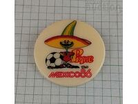 FOOTBALL MEXICO 1986 PIQUE TALASTIC BADGE