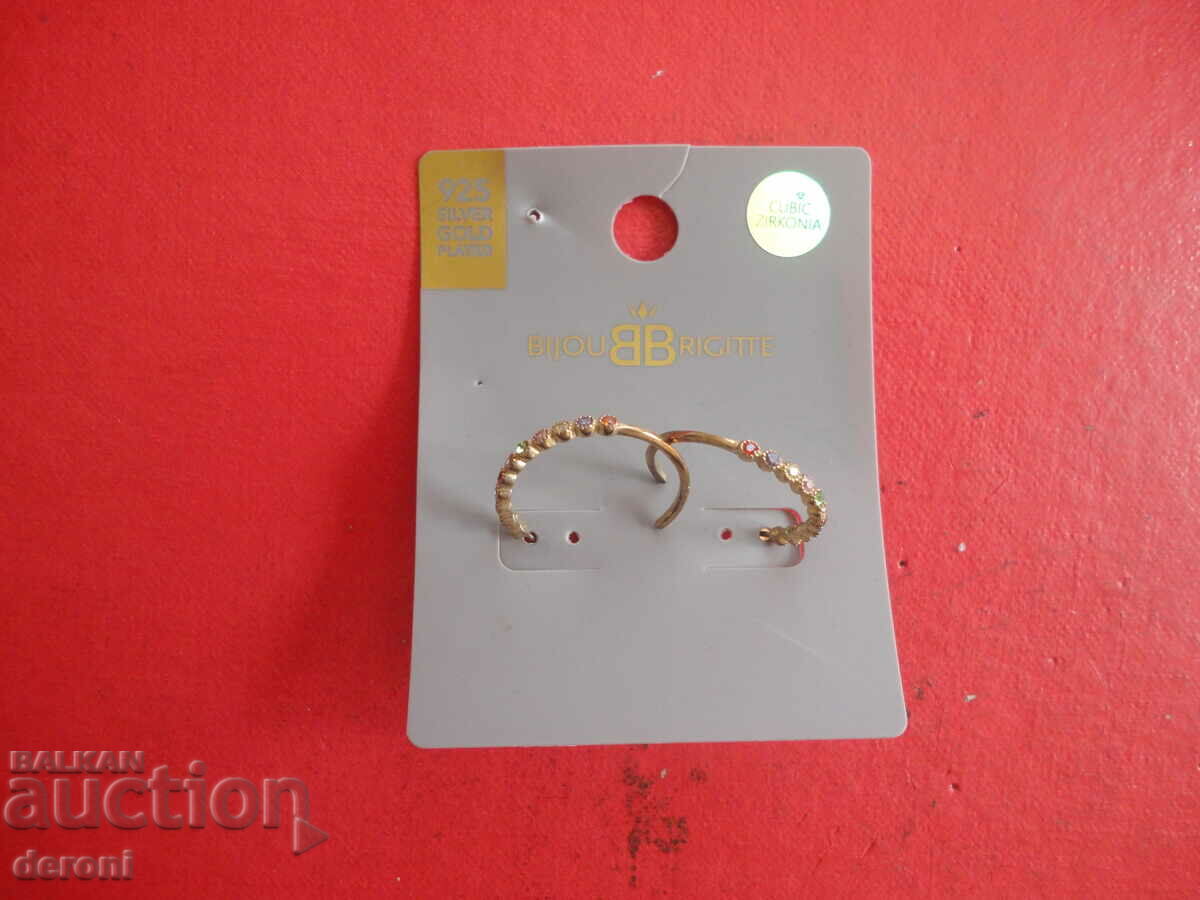 Bijov Brigite 2 gold plated silver earrings - 6 Bijov Brigite 2 gold plated silver earrings - 6