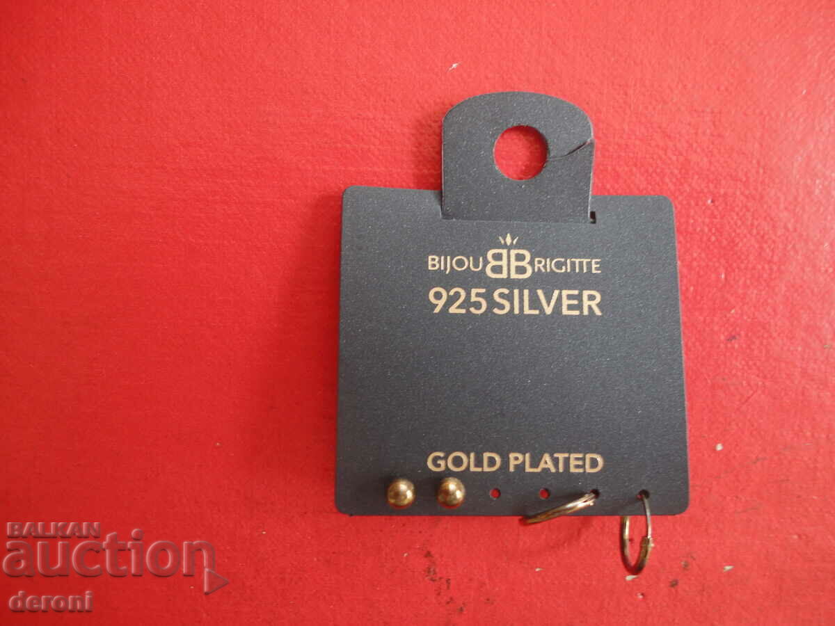 Bijov Brigite 3 gold plated silver earrings with price 20.00 BGN | € 10.23 Bijov Brigite 3 gold plated silver earrings with price 20.00 BGN | € 10.23