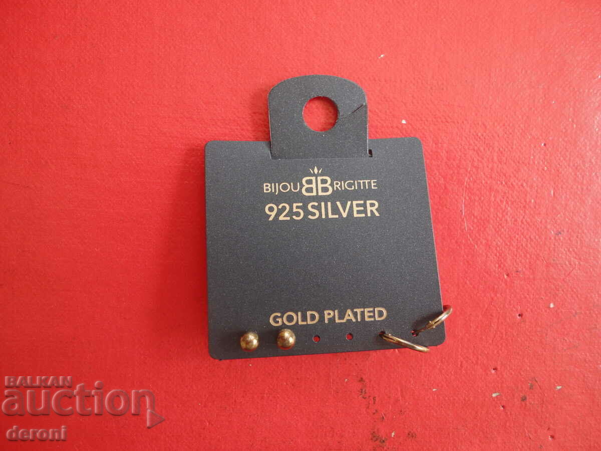 Bijov Brigite 3 gold plated silver earrings - 5 Bijov Brigite 3 gold plated silver earrings - 5