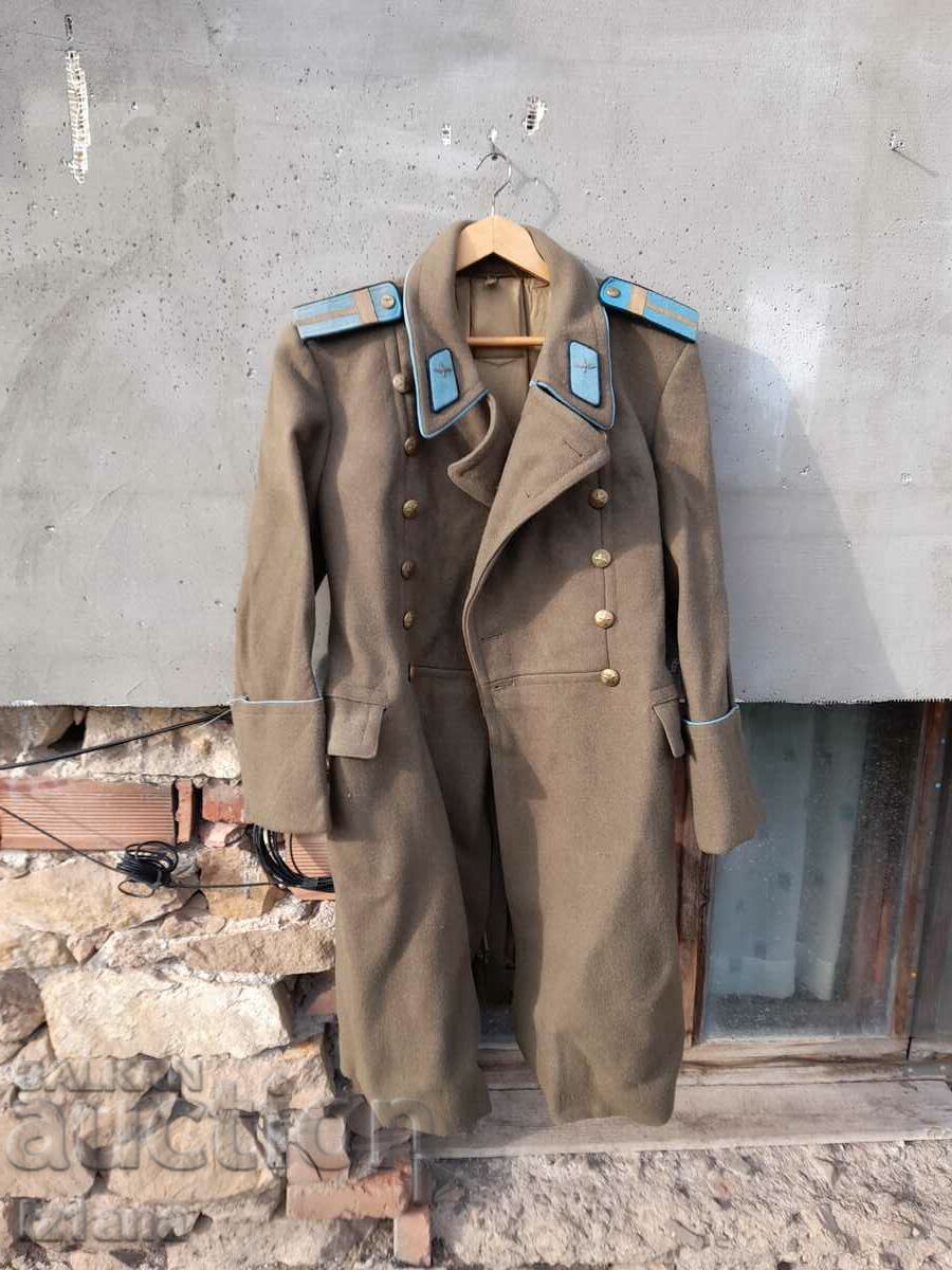 Old military overcoat