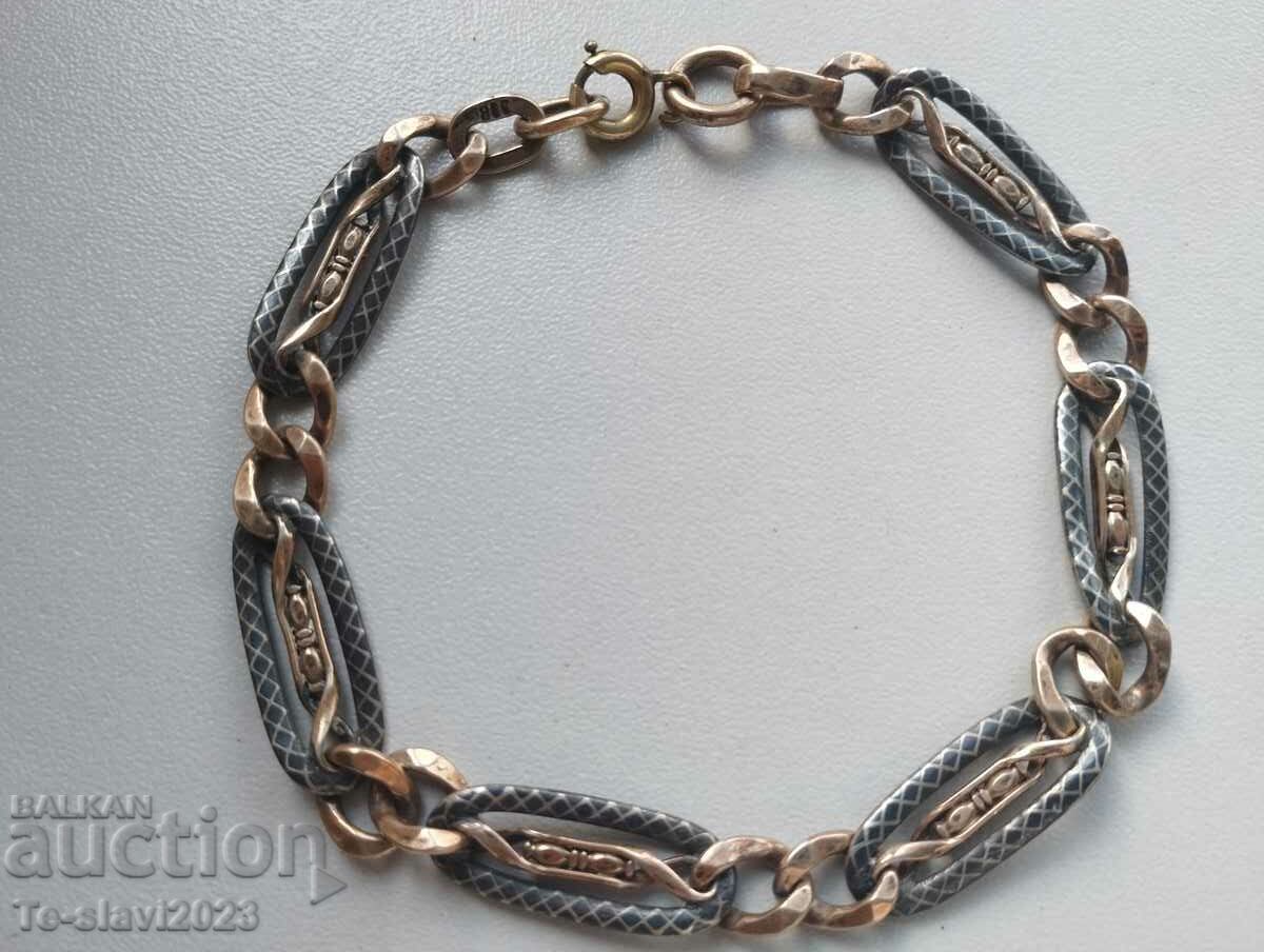 OLD silver bracelet - niello