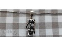 SILVER OWL PENDANT 5.60 GRAMS / 925 SALT