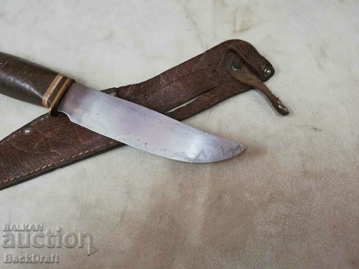 Delivery of Old Early Social Bulgarian Tourist Hunting Knife, can Delivery of Old Early Social Bulgarian Tourist Hunting Knife, can