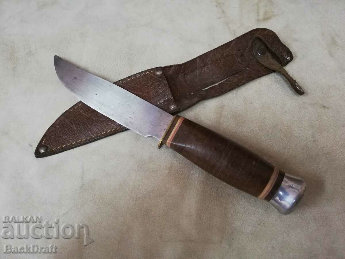 Old Early Social Bulgarian Tourist Hunting Knife, can - 7 Old Early Social Bulgarian Tourist Hunting Knife, can - 7