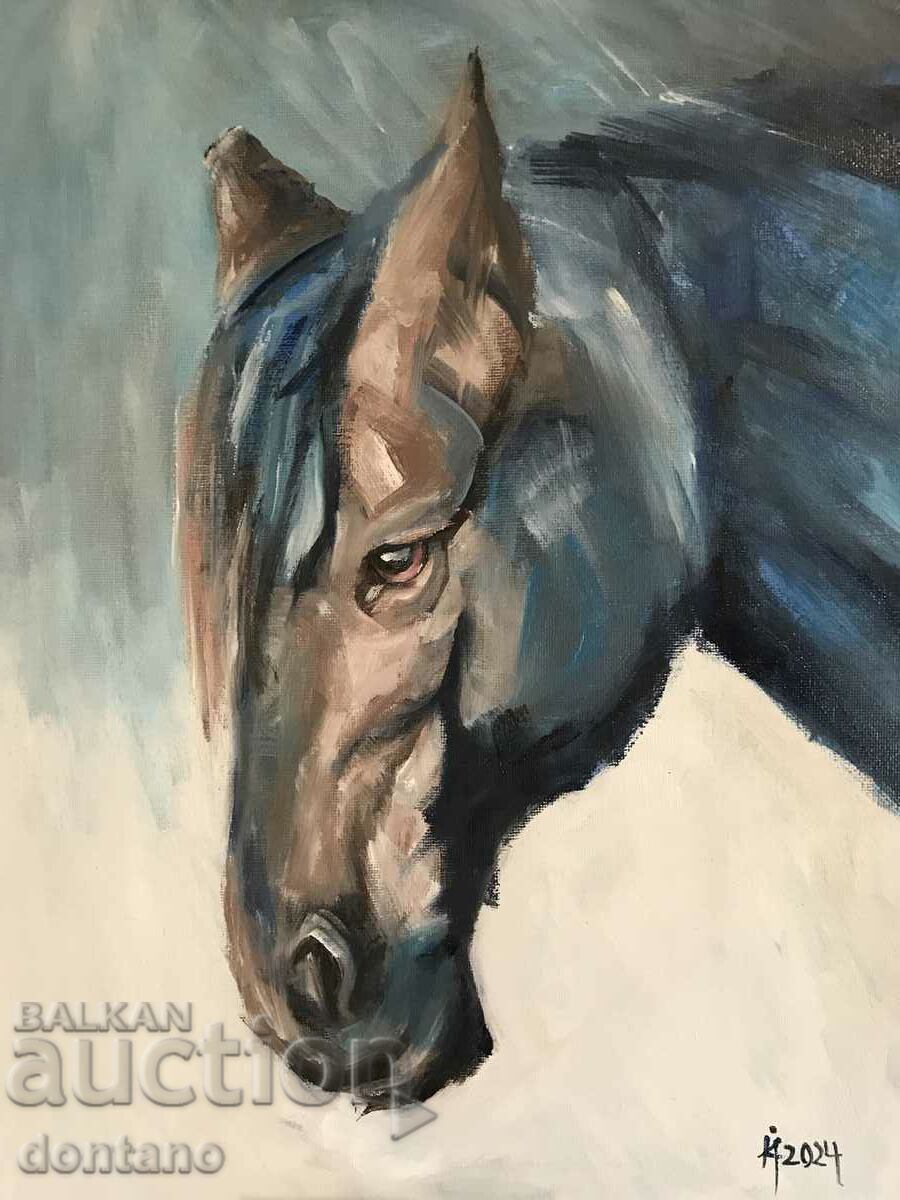 Painting oil painting - Horse