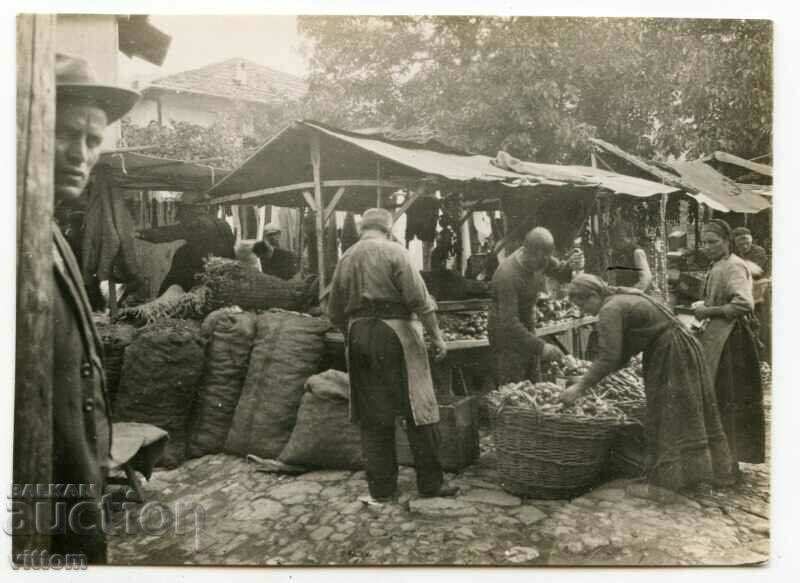 Gabrovo market 1927 original photo