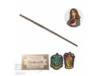 Hermione's Wand + Ticket + Harry Potter Patches